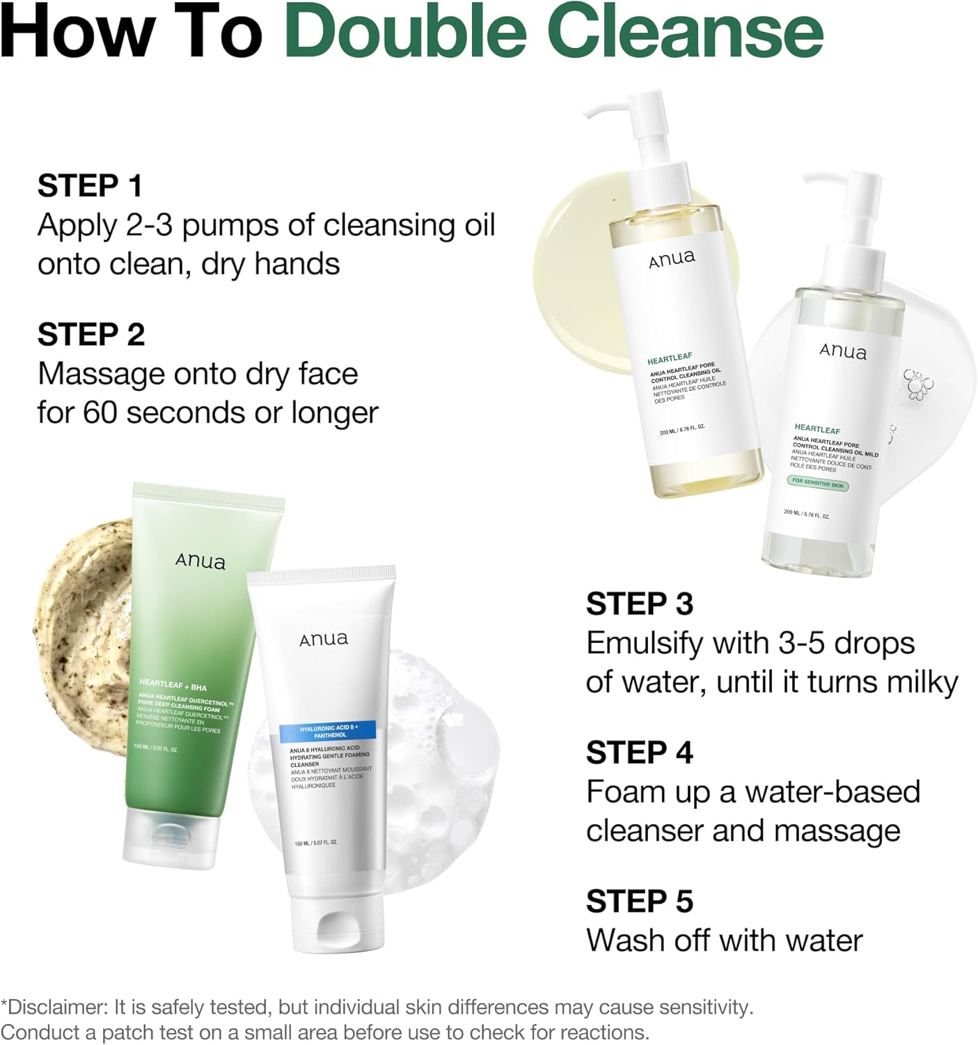 Anua Heartleaf Pore Control Cleansing Oil – aliejinis veido prausiklis